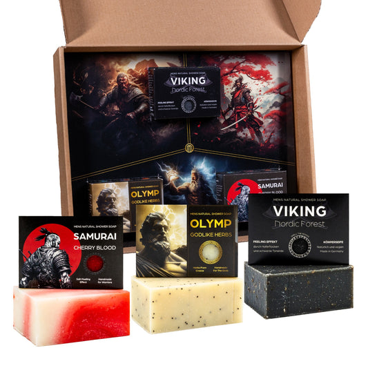Myth Bundle - VIKING SAMURAI OLYMP Exfoliating Body Care Soap
