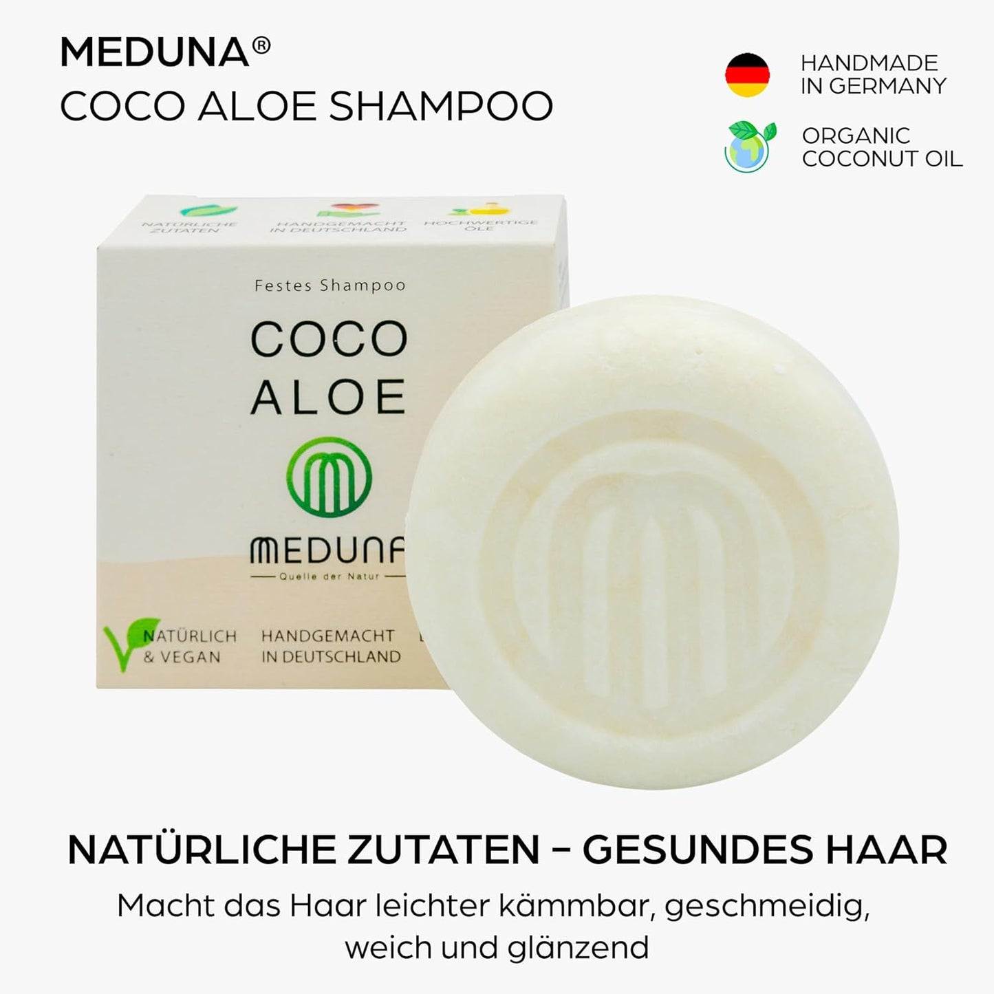 MEDUNA Körperpflege Geschenkset für Frauen Copaiba Öl Feste Shampoos Massage Roller